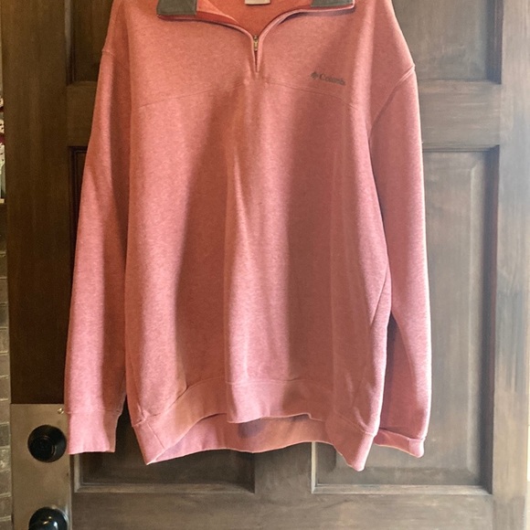 Columbia Tops - Woman’s Columbia Sweatshirt, between a light pink or light red color, size XL